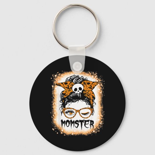 Grappig Moeder Halloween Kostuum Feest Cadeau Sleutelhanger (Voorkant)