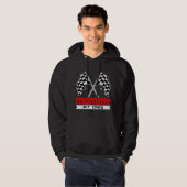 Grappig Moeder Racing Auto Kostuum W Hoodie (Voorkant volledig)