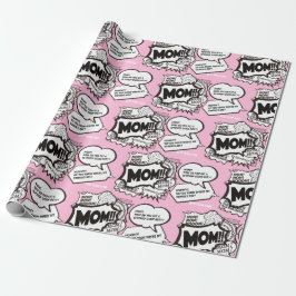 Grappig Moederdag bedankjes Cadeaupapier