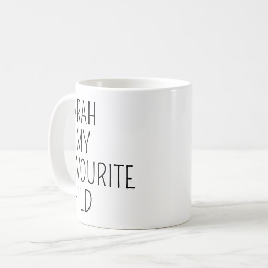Grappig Moederdag cadeau van dochter, Grappige mok (Voorkant links)