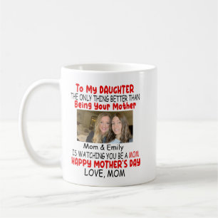 Grappig Moederdag cadeau voor dochter van mama Koffiemok