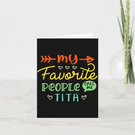 Grappig Moederdag Geschenk Mijn Favoriete Mensen N Kaart (Voorkant)