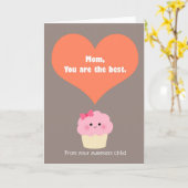 Grappig Moederdag/mam Birthday van dochter Kaart (Gele Bloem)