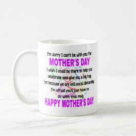 Grappig Moederdag Social Distancing Cadeau Koffiemok