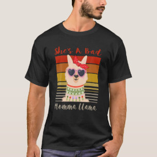 Grappig Moederdag, ze is een Bad Momma Llama Mama T-shirt