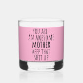 Grappig Moedergeschenk van dochtertje en kinder 20 Whisky Glas (Voorkant)