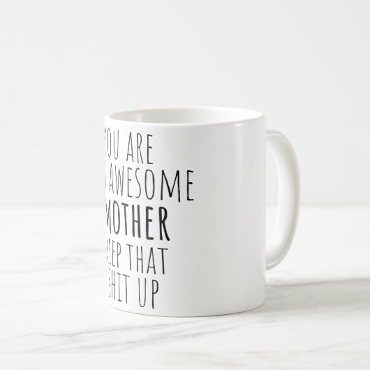 Grappig Moedergeschenk van Dochterzoon en kinder 2 Koffiemok (Voorkant rechts)