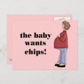 Grappig moederschapsontwerp briefkaart (Voorkant / Achterkant)