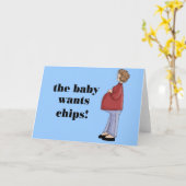 Grappig moederschapsontwerp kaart (Gele Bloem)