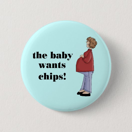 Grappig moederschapsontwerp ronde button 5,7 cm (Voorkant)