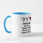 Grappig moedje met humoristische gezinsprikkel mok (Links)