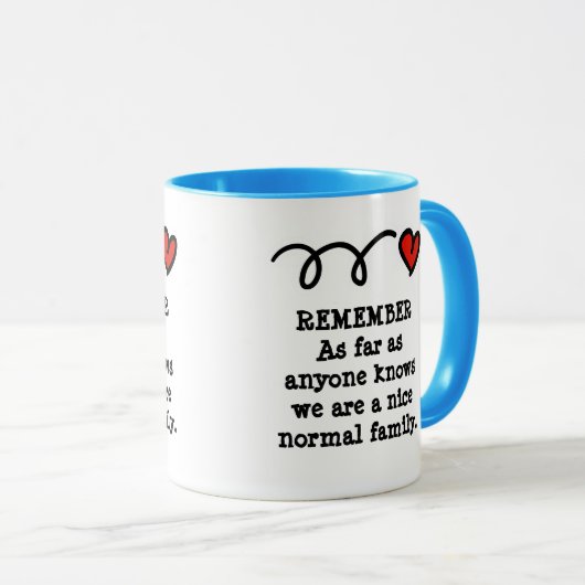 Grappig moedje met humoristische gezinsprikkel mok (Voorkant rechts)