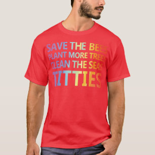 Grappig moerasdier, bespaar het plant van de bijen t-shirt