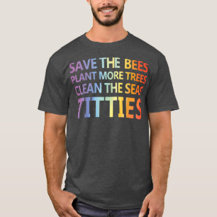 Grappig moerasdier, bespaar het plant van de bijen t-shirt