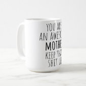 Grappig mok cadeau voor mama moederdag 2025 (Voorkant links)