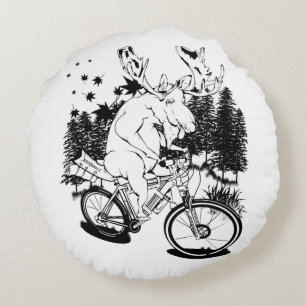 Grappig molen op fietsenfiets rond kussen