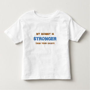 Grappig MOMMY STRONGER blauw Kinder Shirts