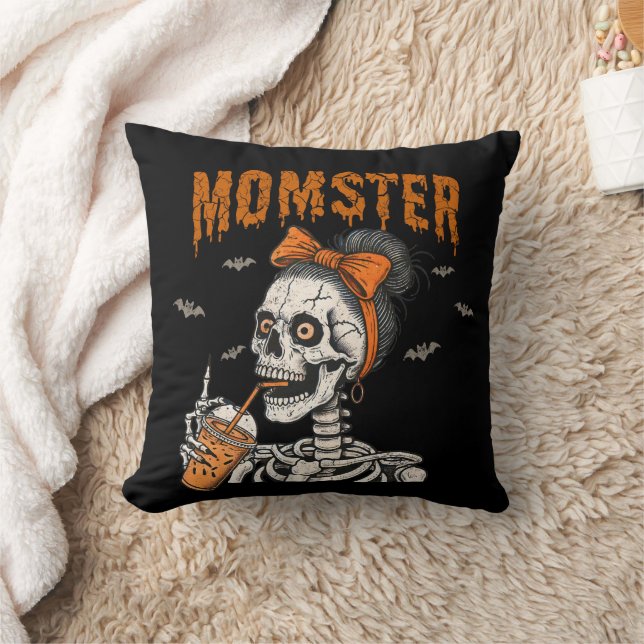 Grappig  Momster Skeleton Halloween Kussen (Deken)
