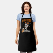 Grappig  Momster Skeleton Halloween Schort (Gedragen)