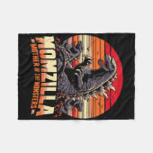 Grappig Momzilla Moeder van Monsters Retro Verjaar Fleece Deken (Voorkant (Horizontaal))