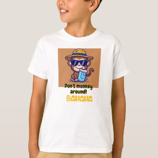 Grappig Monkey T-shirt - Don't Monkey Around - Ban
