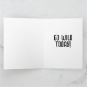 GRAPPIG MONKEY VERJAARDAG WENSKAART KAART (Binnen)