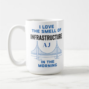 Grappig Monogram Civiele Techniek Brug Engineer Koffiemok
