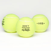 Grappig Monogram, raak mijn Tennis Balls niet aan Tennisballen (Multi)