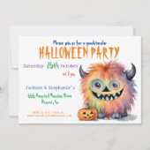 Grappig Monster Halloween feest Kaart (Voorkant)