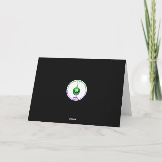 Grappig, monster, Halloween Kaart (Achterkant)