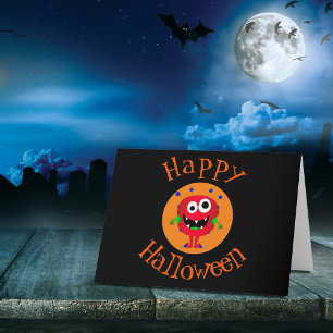 Grappig, Monster, Halloween Kaart