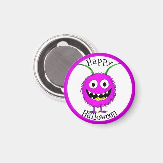 Grappig, Monster, Halloween Magneet (Voorkant / Achterkant)