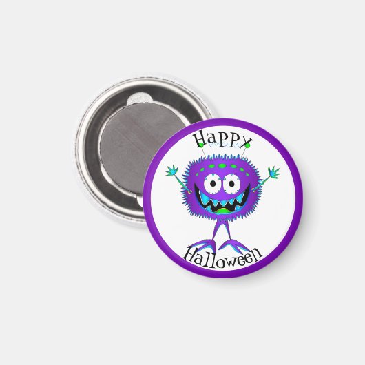 Grappig, Monster, Halloween Magneet (Voorkant / Achterkant)