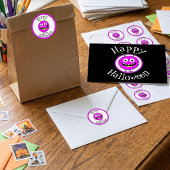Grappig, Monster, Halloween Ronde Sticker