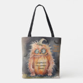 Grappig Monster Halloween Snoep Tote Bag (Achterkant)