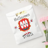Grappig, Monster, Halloween "Treats" Bedankzakje (Gezegeld)