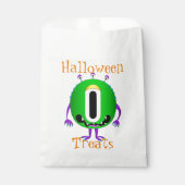 Grappig, Monster, Halloween "Treats" Bedankzakje (Voorkant)