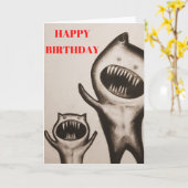 GRAPPIG MONSTER HAPPY BIRTHDAY KAART (Gele Bloem)