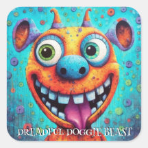 Grappig monster hond: Vreselijk hondenbeest