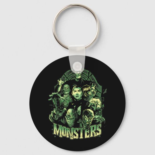 Grappig Monster Mash Frankenstein Horror Mov Sleutelhanger (Voorkant)