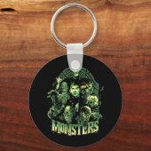 Grappig Monster Mash Frankenstein Horror Mov Sleutelhanger (Voorkant)