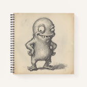 Grappig Monster Notitieboek (Voorkant)