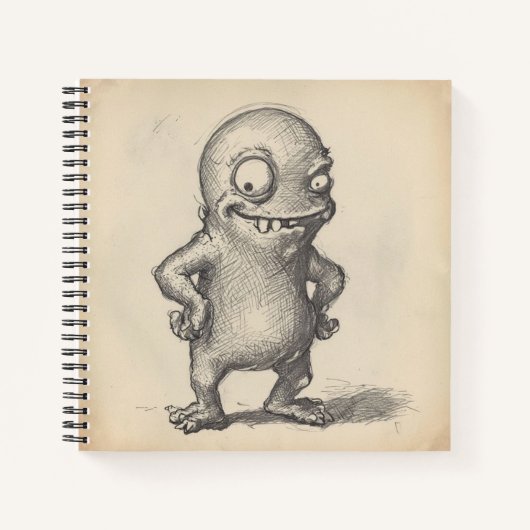 Grappig Monster Notitieboek (Voorkant)
