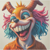 Grappig Monster Originele Osaka Kunst Sticker (Voorkant)