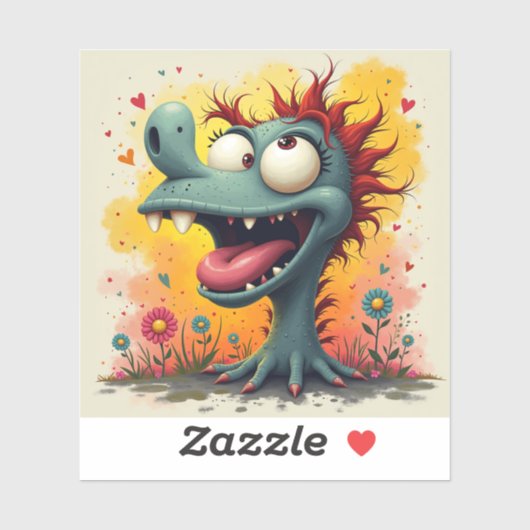 Grappig Monster Originele Osaka Kunst Sticker (Vel)