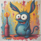 Grappig Monster Originele Osaka Kunst Sticker (Voorkant)
