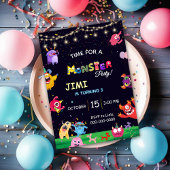 Grappig Monster party kids Verjaardag Uitnodiging