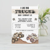 Grappig Monster Truck Boys Verjaardag Kaart (Staand voorkant)