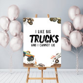 Grappig Monster Trucks Poster Boys Feestinrichting