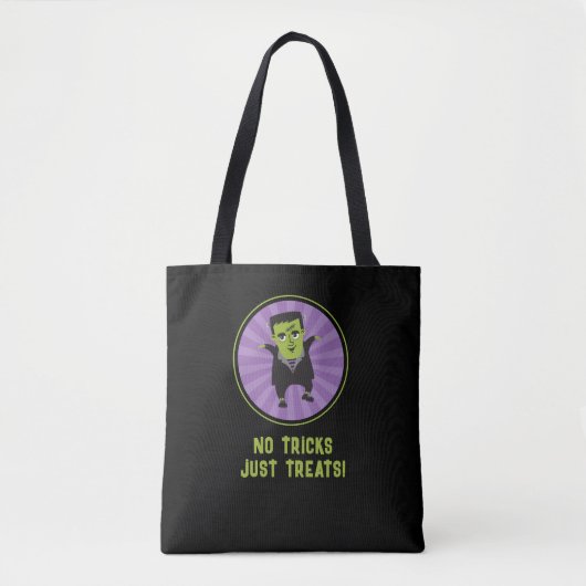 Grappig monster van Frankenstein Halloween Tote Bag (Voorkant)